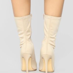 Nude Zip-up Bootie